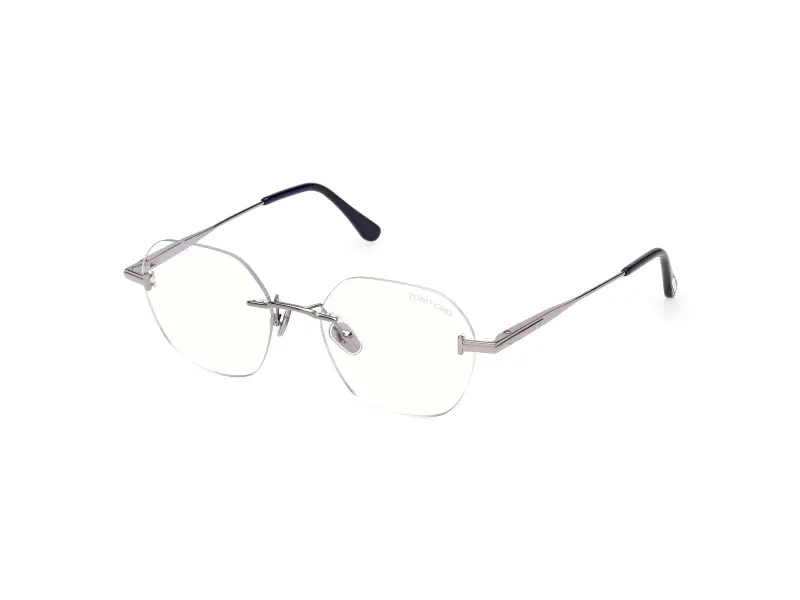 Uomo TOM FORD FT6126-B 014 Montature da vista Metallo Grigio Geometrica Normale