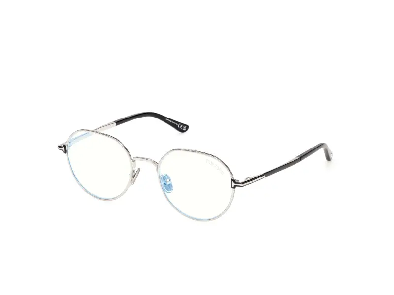 Uomo TOM FORD FT6127-B 016 Montature da vista Metallo Palladio Rotonda Normale