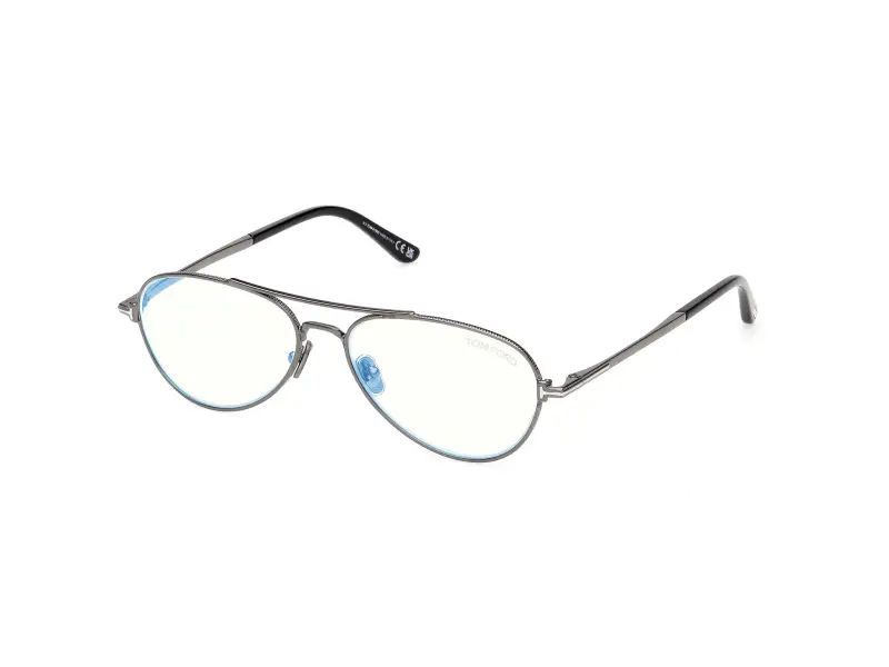 Uomo TOM FORD FT6128-B 008 Montature da vista Metallo Canna di fucile Pilot Normale