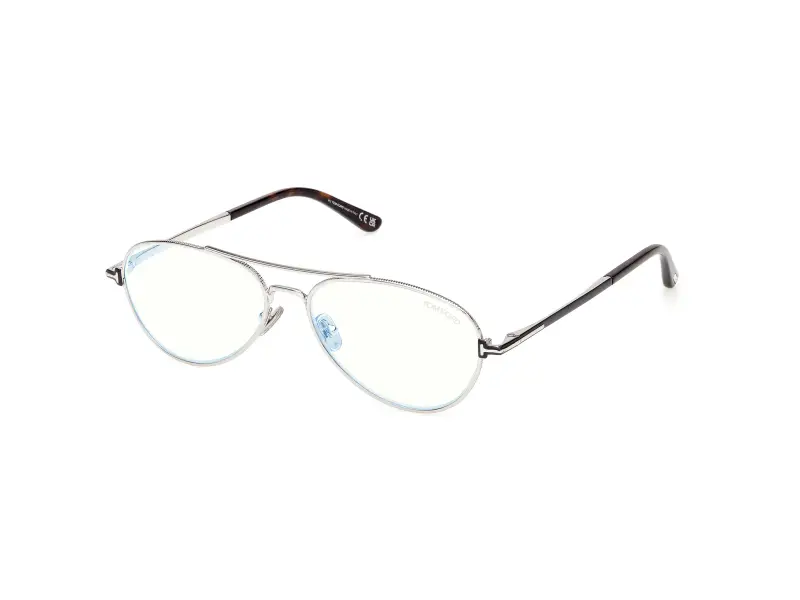 Uomo TOM FORD FT6128-B 016 Montature da vista Metallo Palladio Pilot Normale