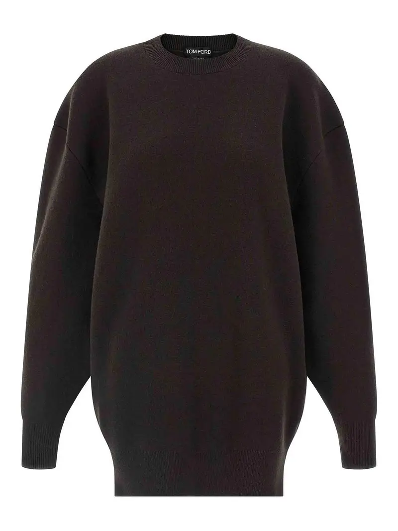 Vestito a doppia faccia scultoreo Marrone