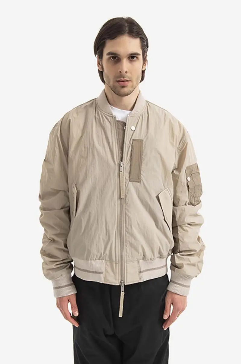 giacca bomber Purth Bomber Patched uomo Beige