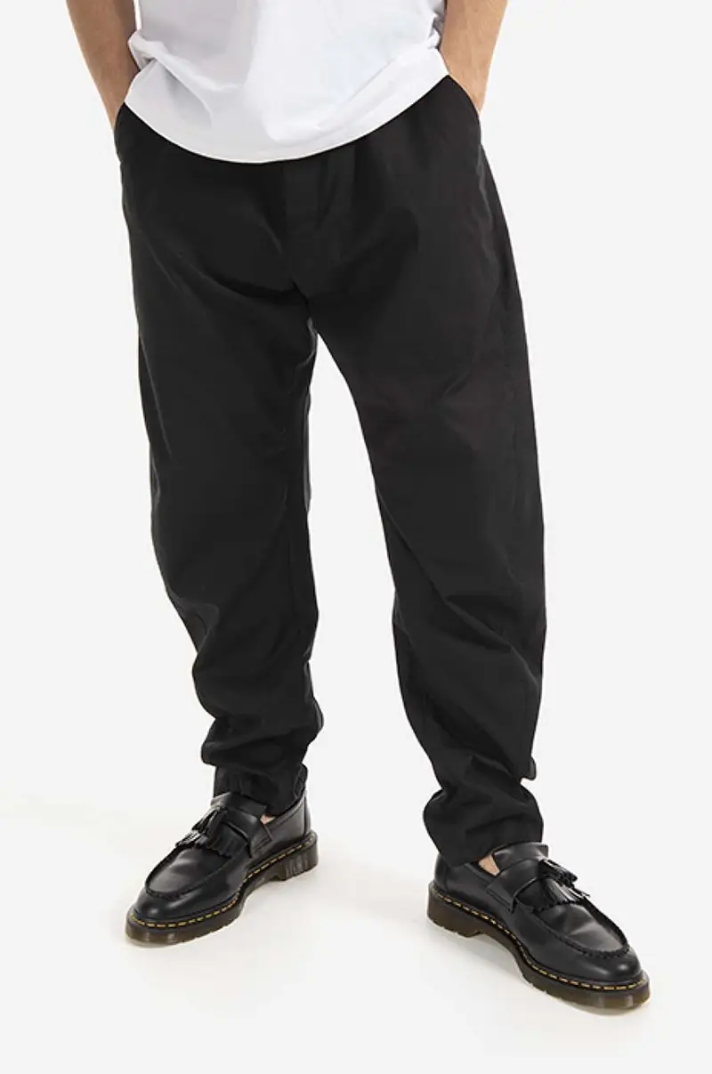 pantaloni in cotone Purth Pant Rigato Nero