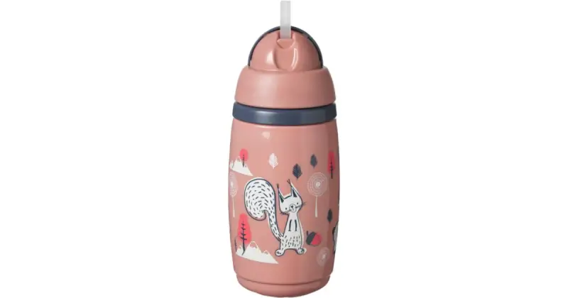 Superstar Insulated Straw rosa tazza con cannuccia per bambini 12mesi+ 266 ml