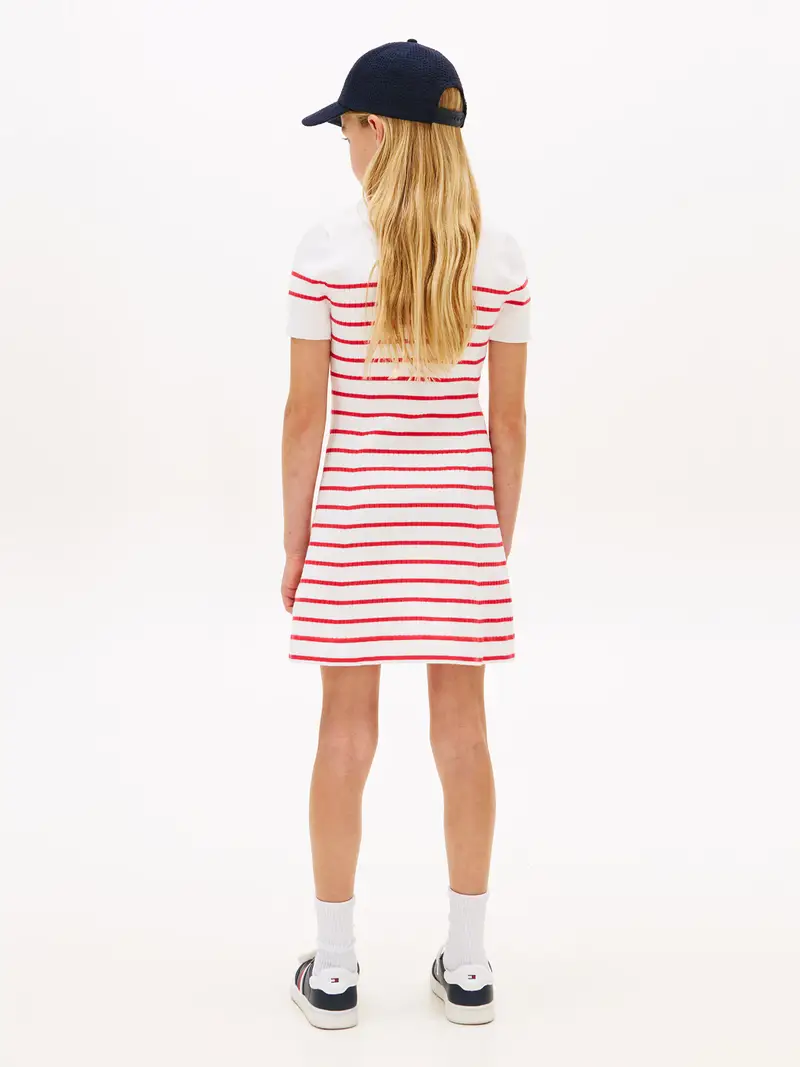 Abito rosso / bianco miniatura 3