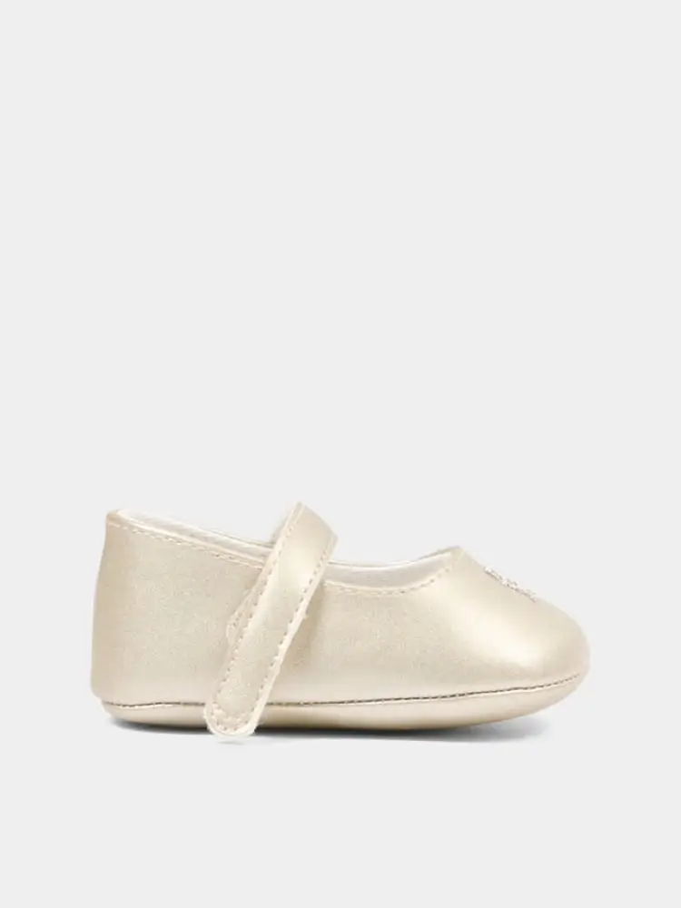 ballerina infant culla in ecopelle platino