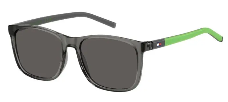 Tommy Hilfiger Bambino TH 2120/S 3U5/IR Occhiali da sole Bio Poliammide Grigio Grigio Squadrata Normale