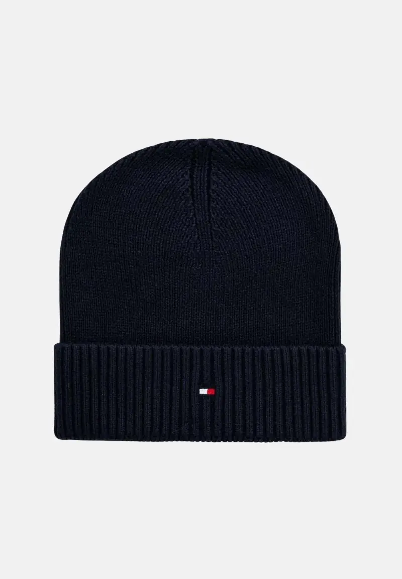 Berretto blu per uomo e donna con logo