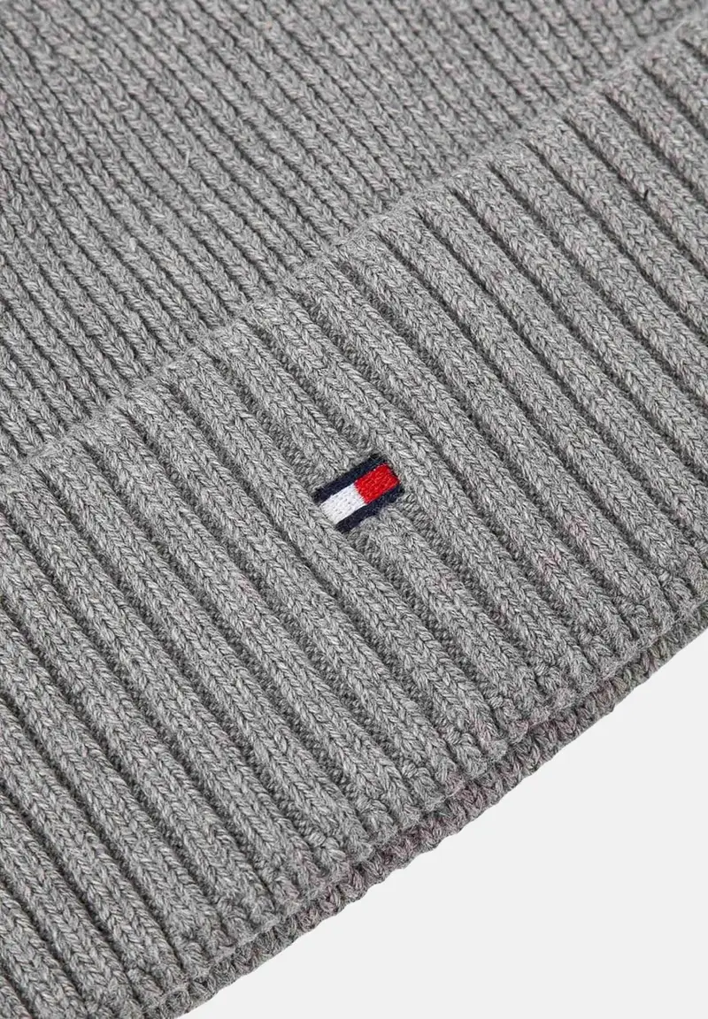 Berretto grigio per uomo e donna con logo miniatura 2