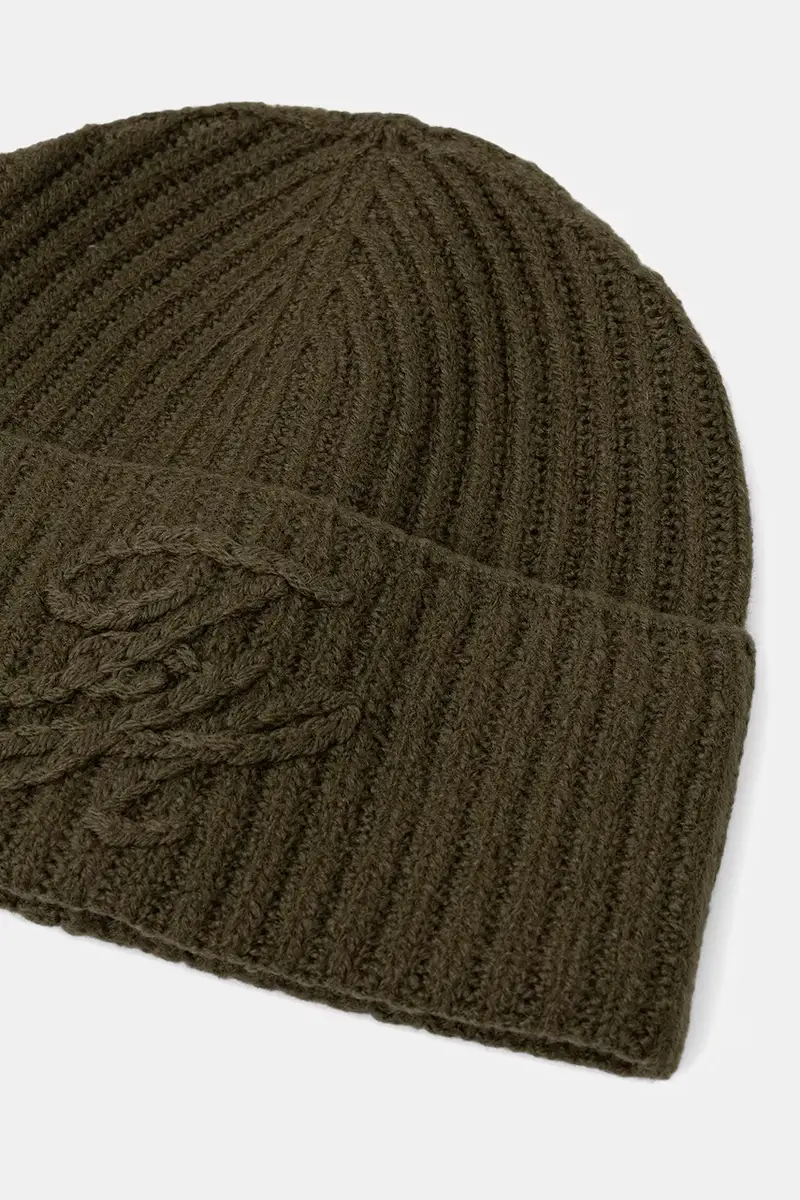 berretto in lana colore verde AW0AW17777 miniatura 2