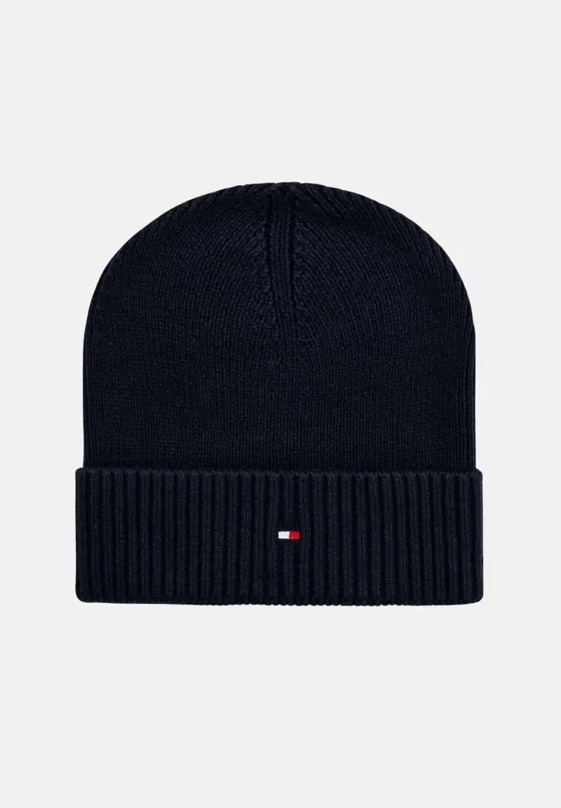 Berretto nero per uomo e donna con logo