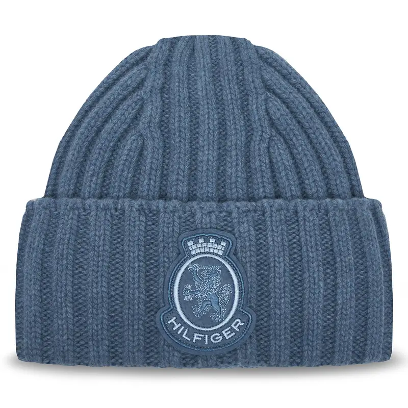 Berretto Tommy Hilfiger Th Crest Fluffy AW0AW18210 Blu