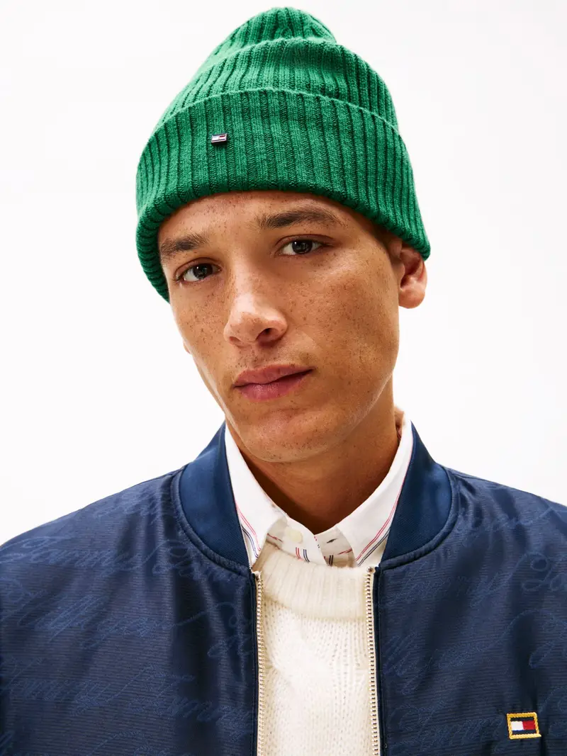 Berretto verde scuro miniatura 3