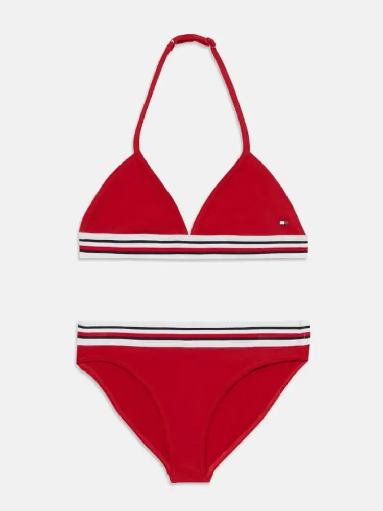 bikini triangolo kids/junior rosso
