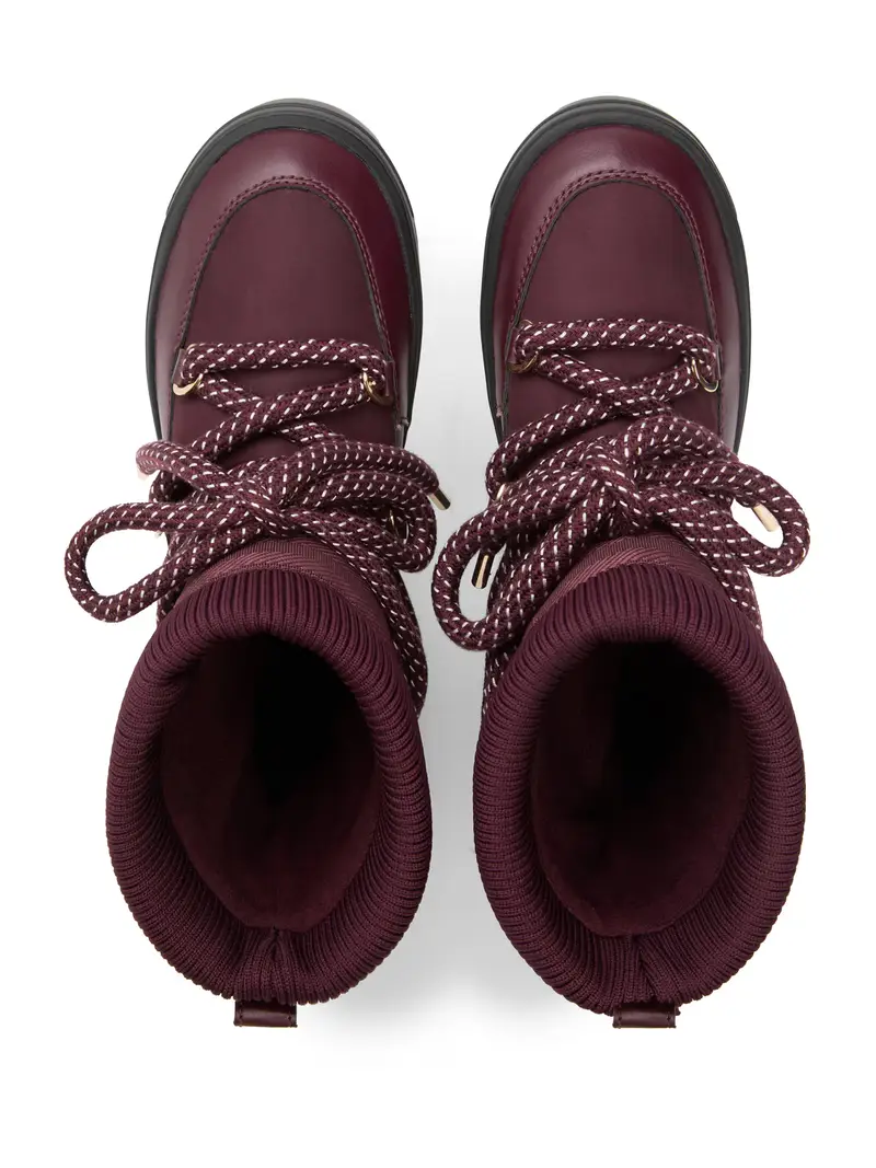 Boots da neve borgogna miniatura 3