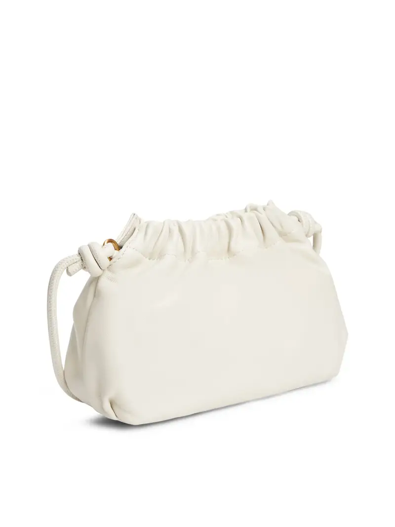 Borsa a sacco beige chiaro miniatura 3