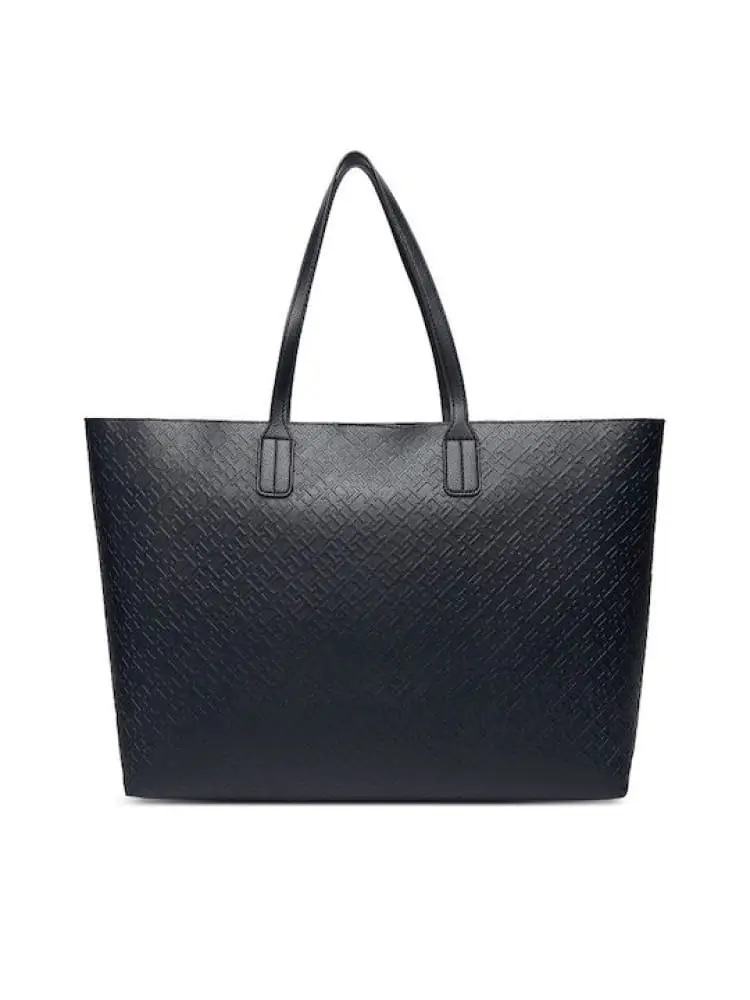 borsa blu navy donna logo all over miniatura 2