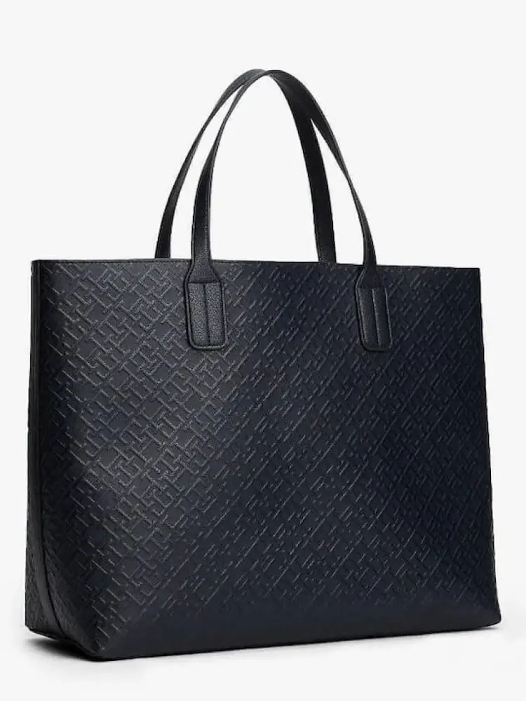 borsa blu navy donna logo all over miniatura 2