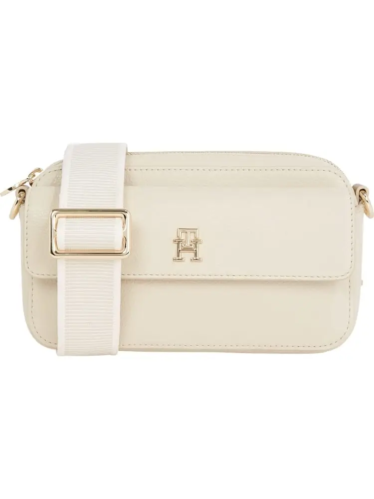 borsa camera bag distinct in ecopelle beige chiaro con tracolla