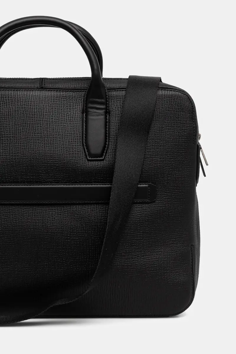 borsa custodia porta pc in pelle colore nero AM0AM13642 miniatura 3