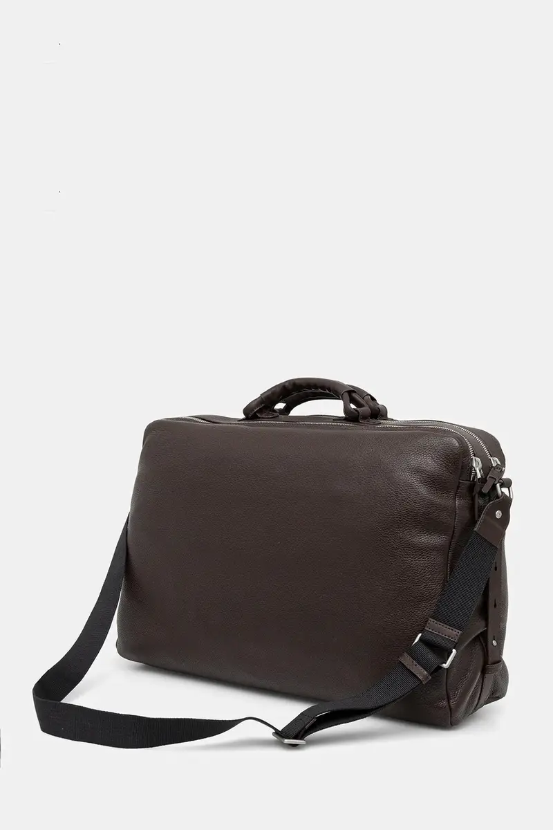 borsa in pelle colore marrone AM0AM13652 miniatura 3