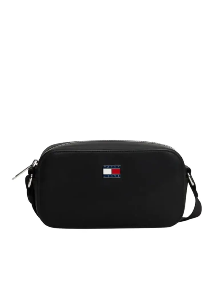 borsa nera donna mini logo