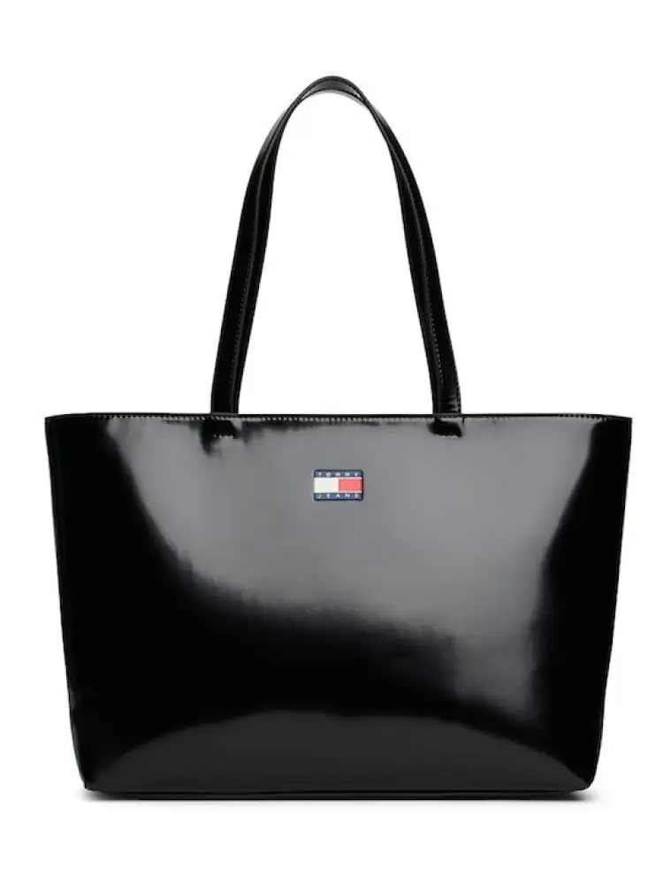 borsa nera donna mini logo