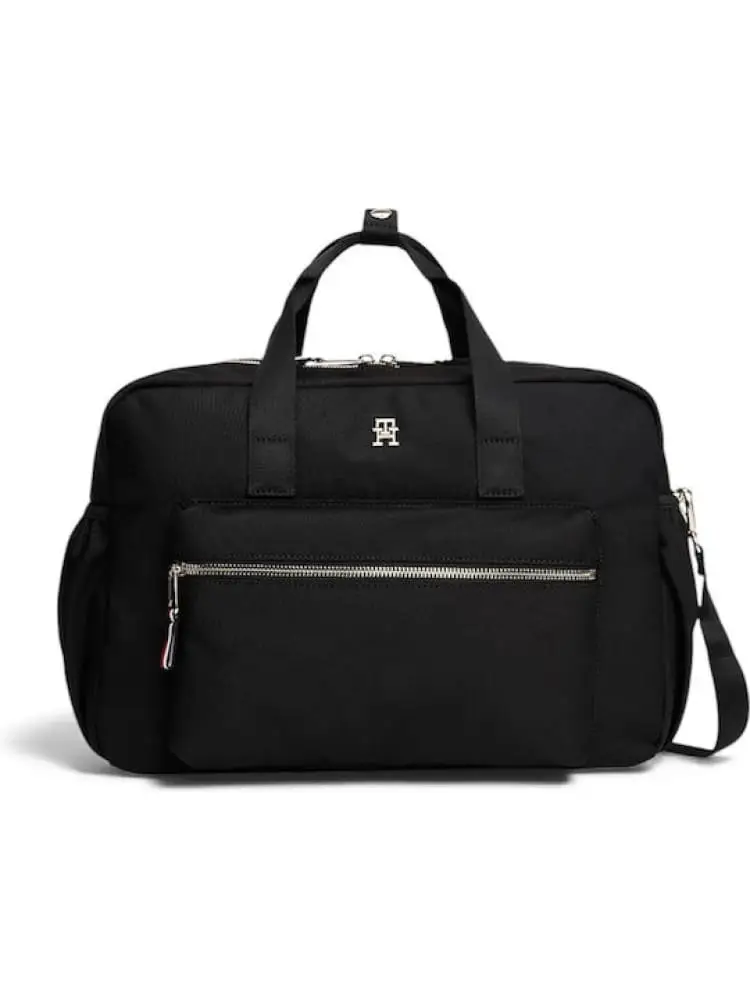 borsa nera donna premaman mini logo