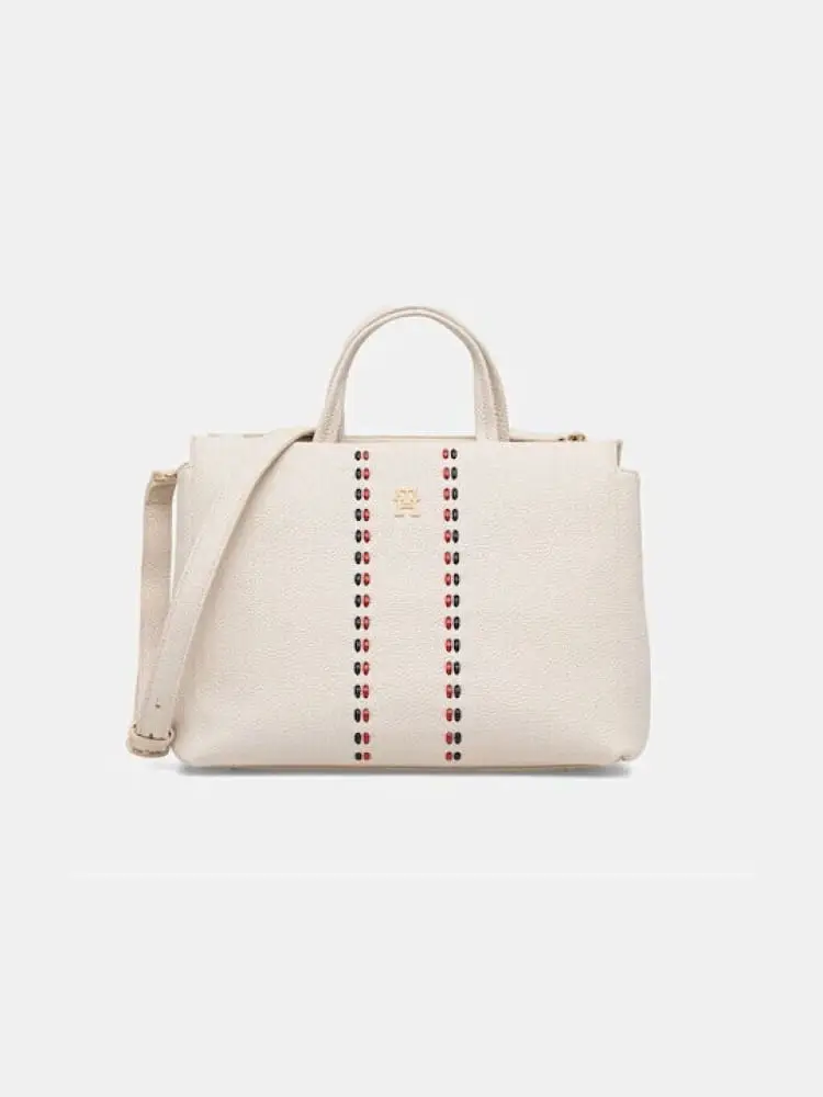 borsa panna donna logo sul davanti