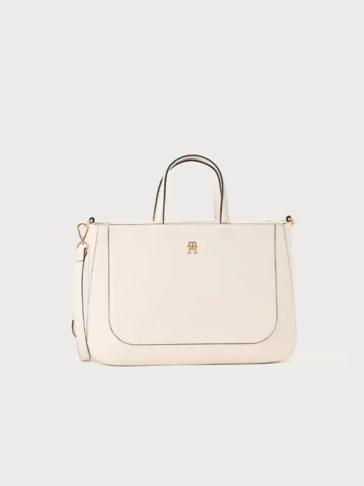 borsa satchel panna con tracolla regolabile