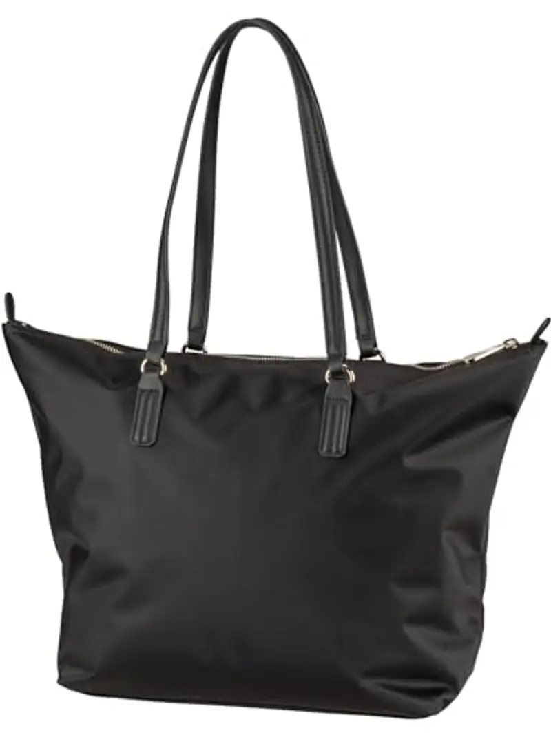 Tommy Hilfiger Borsa Tote Bag Donna Poppy con Zip, Nero (Black), Taglia Unica miniatura 2