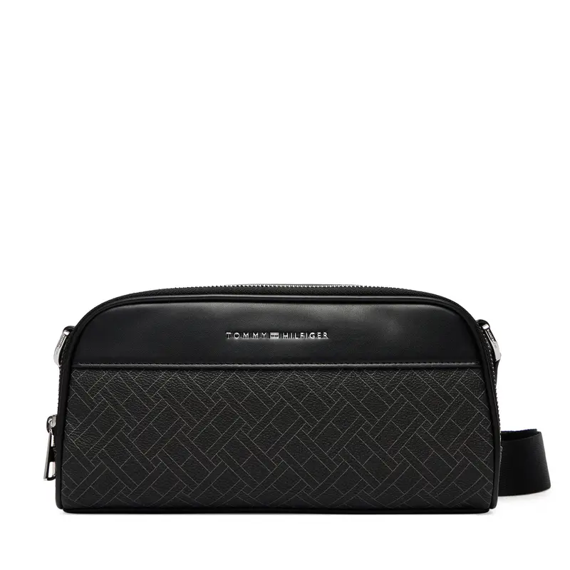 Borsellino Tommy Hilfiger Th Flag Monogram Camera Bag AM0AM14297 Nero