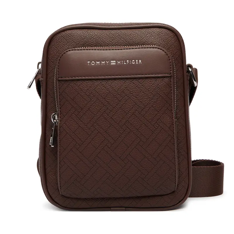 Borsellino Tommy Hilfiger Th Flag Monogram Mini Reporter AM0AM14138 Marrone