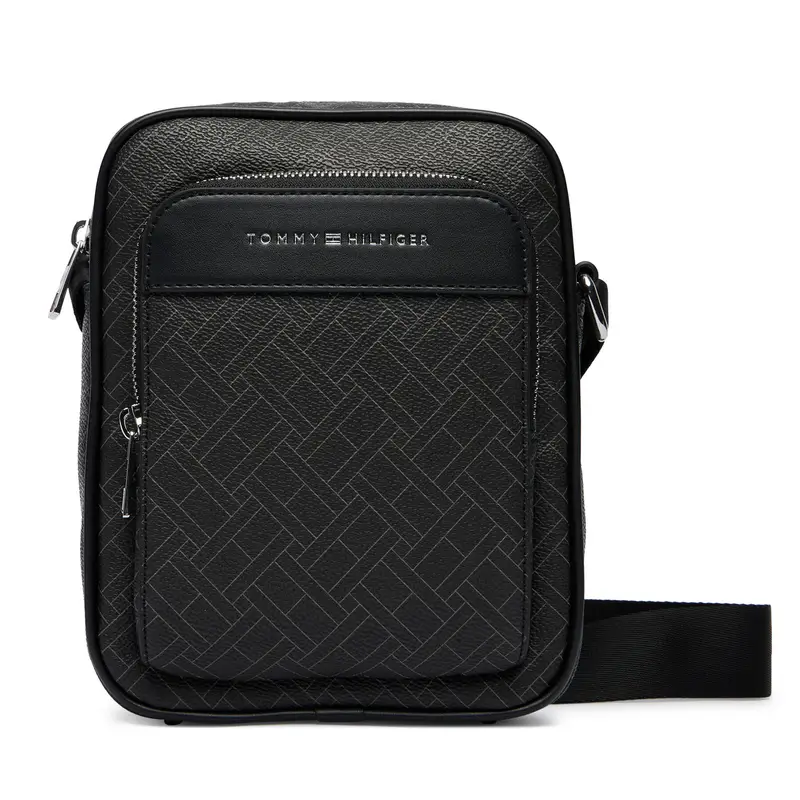 Borsellino Tommy Hilfiger Th Flag Monogram Mini Reporter AM0AM14138 Nero