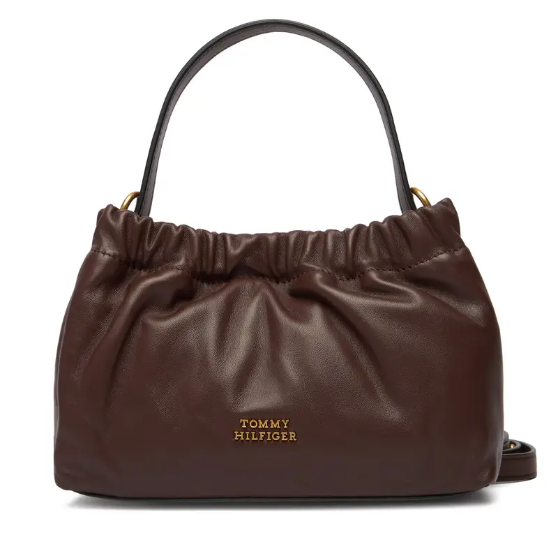 Borsetta Tommy Hilfiger Soft Leather Mini Crossover AW0AW18306 Marrone