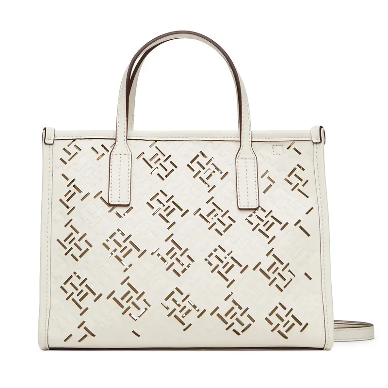 Borsetta Tommy Hilfiger Th City Mini AW0AW17500 Écru Écru