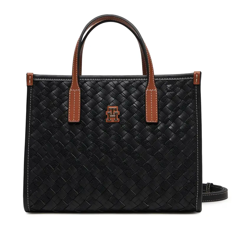 Borsetta Tommy Hilfiger Th City Mini Tote AW0AW18393 Nero