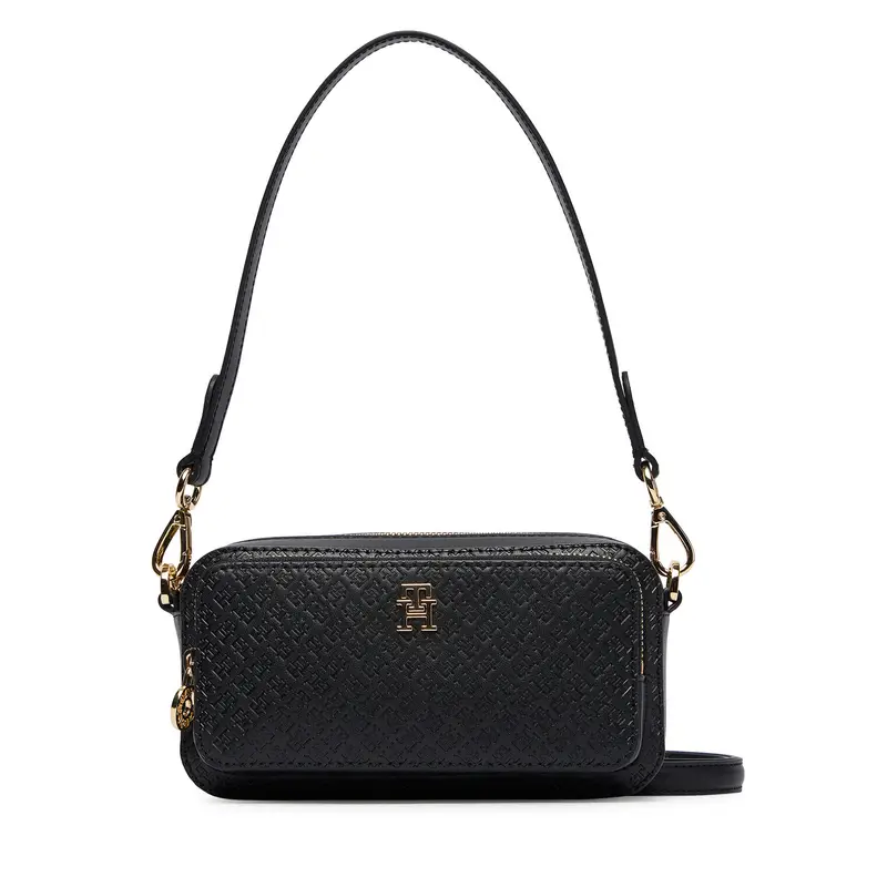 Borsetta Tommy Hilfiger Th Daily Camera Bag Mono AW0AW18414 Nero