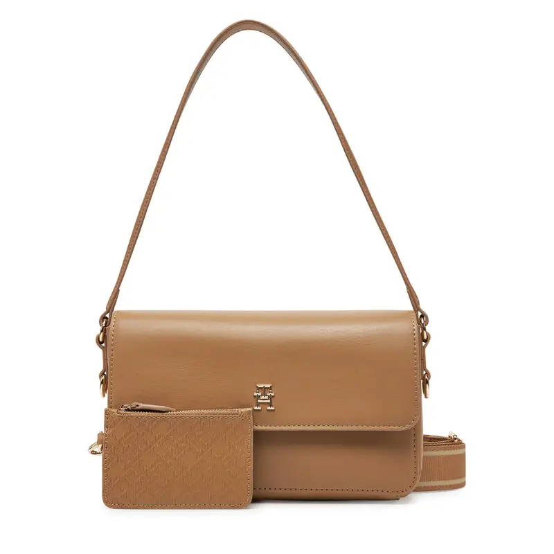 Borsetta Tommy Hilfiger Th Distinct Conv Crossover AW0AW17219 Marrone