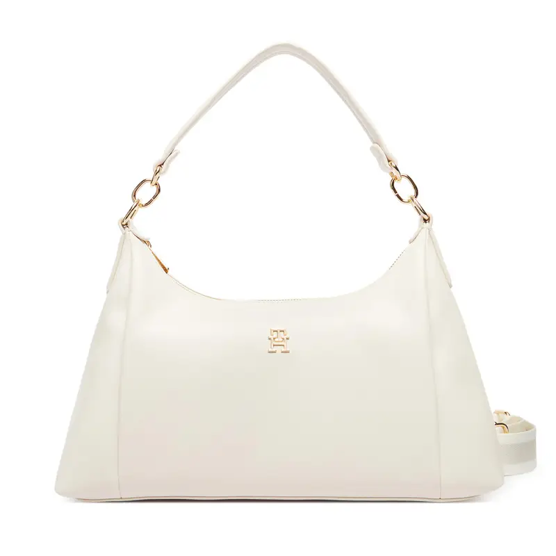 Borsetta Tommy Hilfiger Th Essential Shoulder Bag AW0AW18373 Beige
