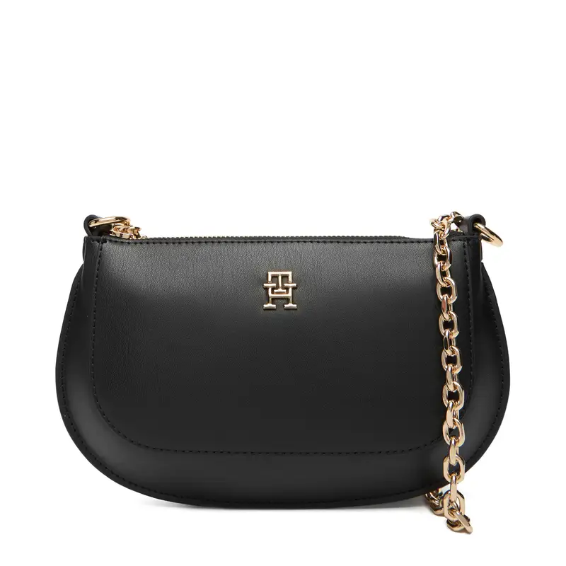 Borsetta Tommy Hilfiger Th Glam Mini Chain Crossover AW0AW18142 Nero