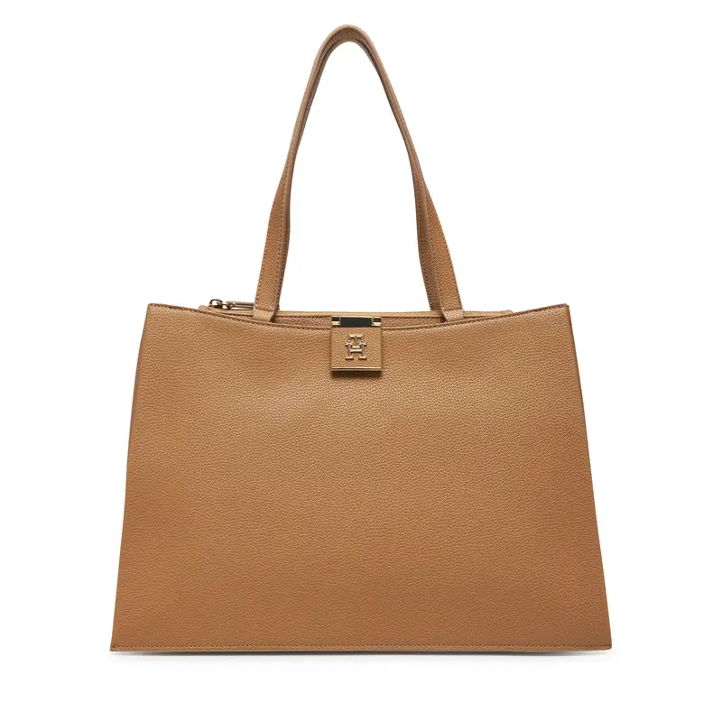 Borsetta Tommy Hilfiger Th Her Tote AW0AW17191 Marrone