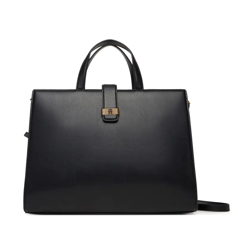Borsetta Tommy Hilfiger Th Heritage Satchel AW0AW18287 Nero