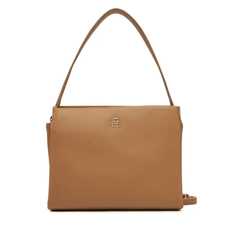 Borsetta Tommy Hilfiger Th Legacy Med Satchel AW0AW17173 Marrone