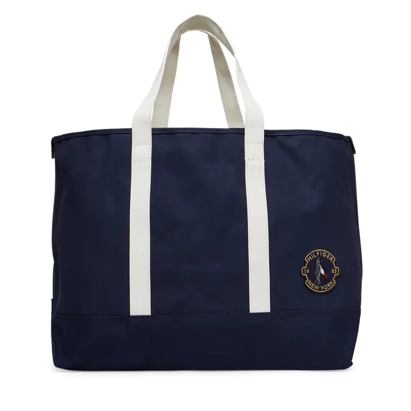 Borsetta Tommy Hilfiger Th Summer Tote AM0AM13557 Blu scuro