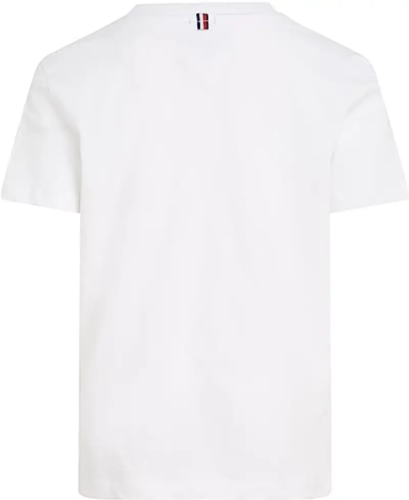 Tommy Hilfiger Boys Basic CN Knit S/S, Maglietta, Bambini e Ragazzi, Bright White, 74 miniatura 2