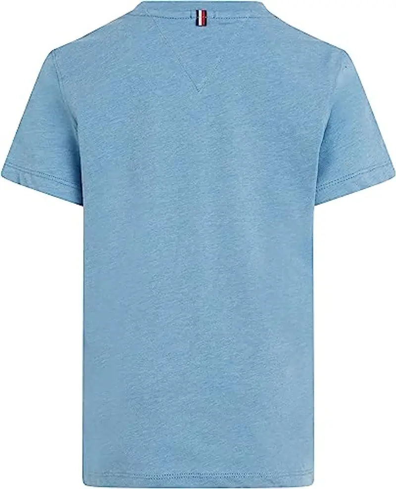 Tommy Hilfiger Boys Basic CN Knit S/S, Maglietta, Bambini e Ragazzi, Dark Allure Heather, 3 miniatura 2