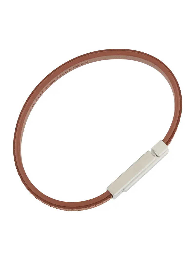 Braccialetto blu scuro / marrone chiaro / argento miniatura 2