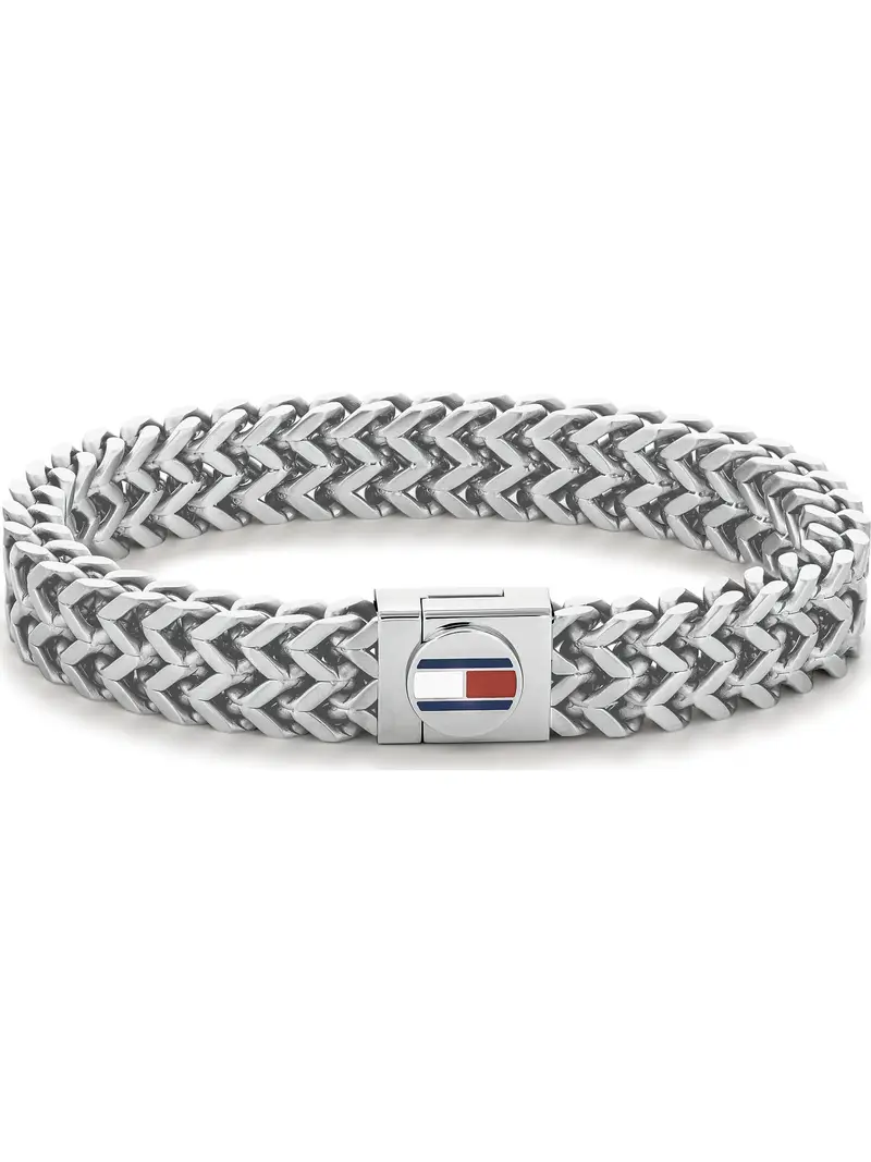 TOMMY HILFIGER Braccialetto 'CASUAL'  argento