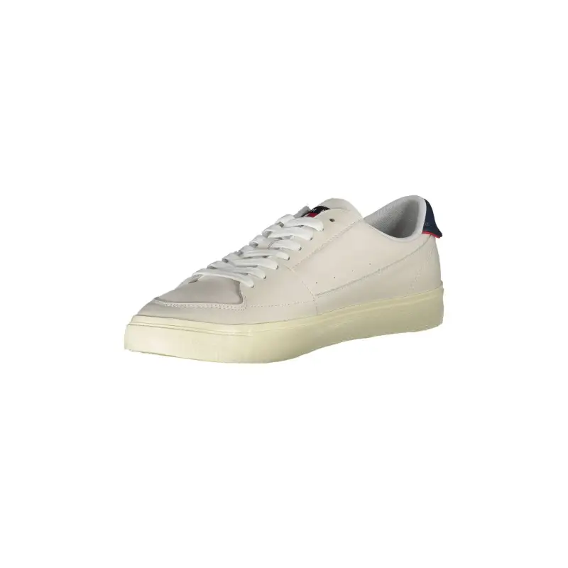 CALVIN KLEIN Scarpe Sneakers Uomo Bianche con Dettagli a Contrasto e Logo / Bianco miniatura 3